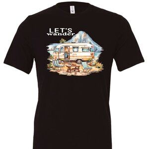 Let's Wander Crewneck T-Shirt | Many Colors